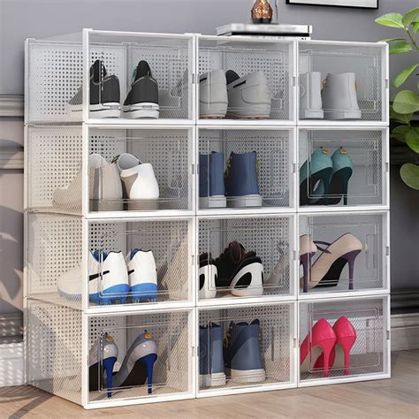 luxury shoe boxes for closet.